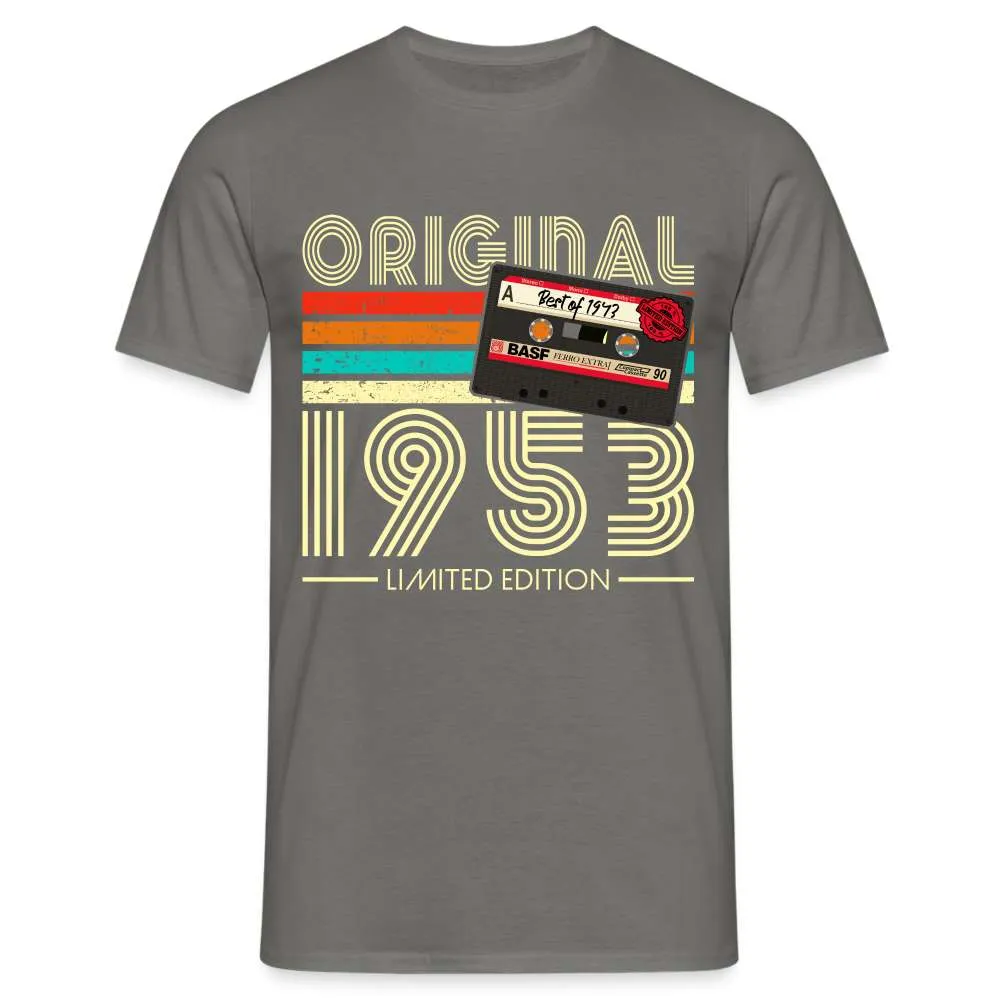 71. Geburtstag Jahrgang 1953 Retro Kassette 80s Limited Edition Geschenk T-Shirt