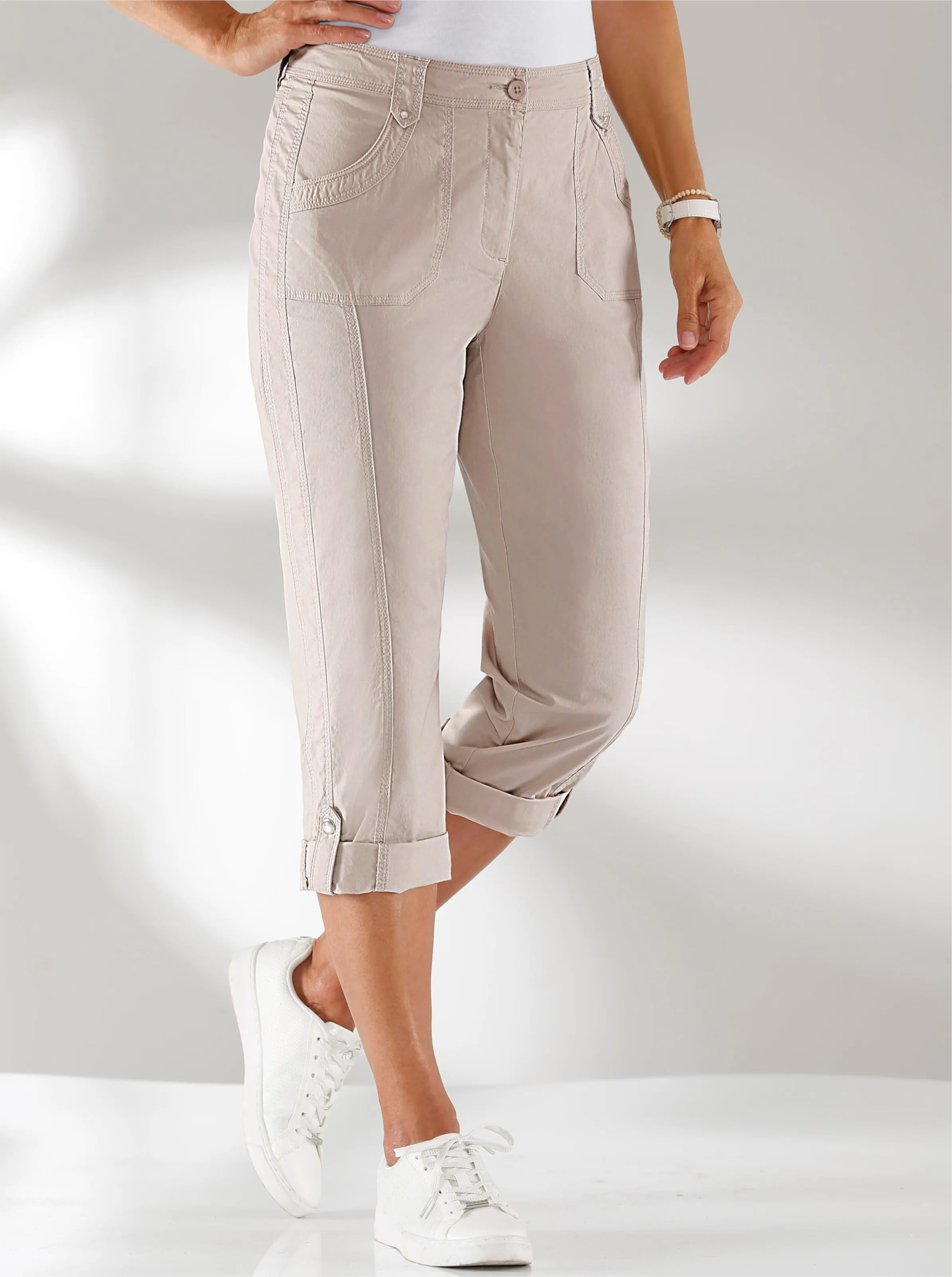 7/8-Hose in taupe