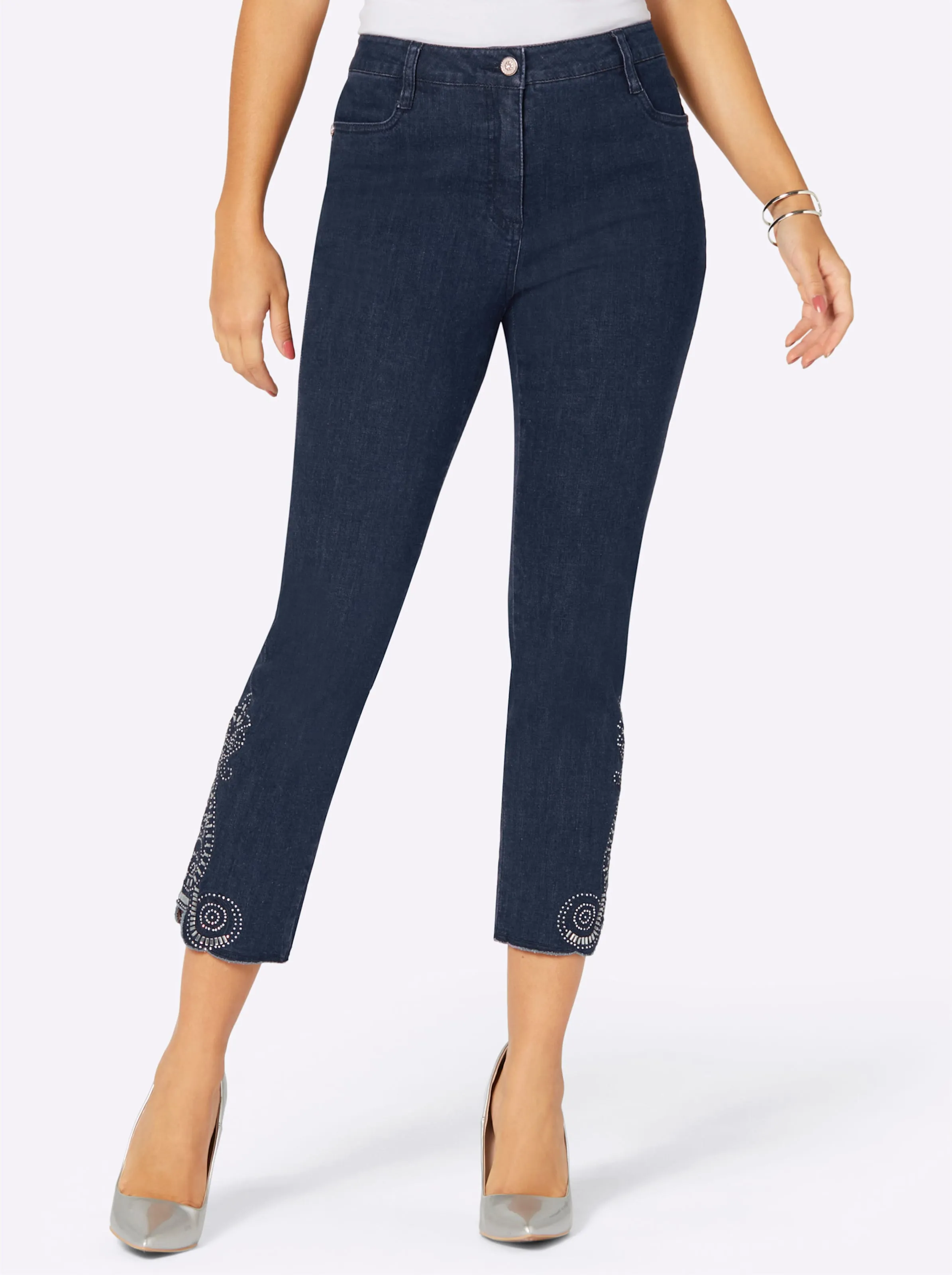 7/8-Jeans in dark blue