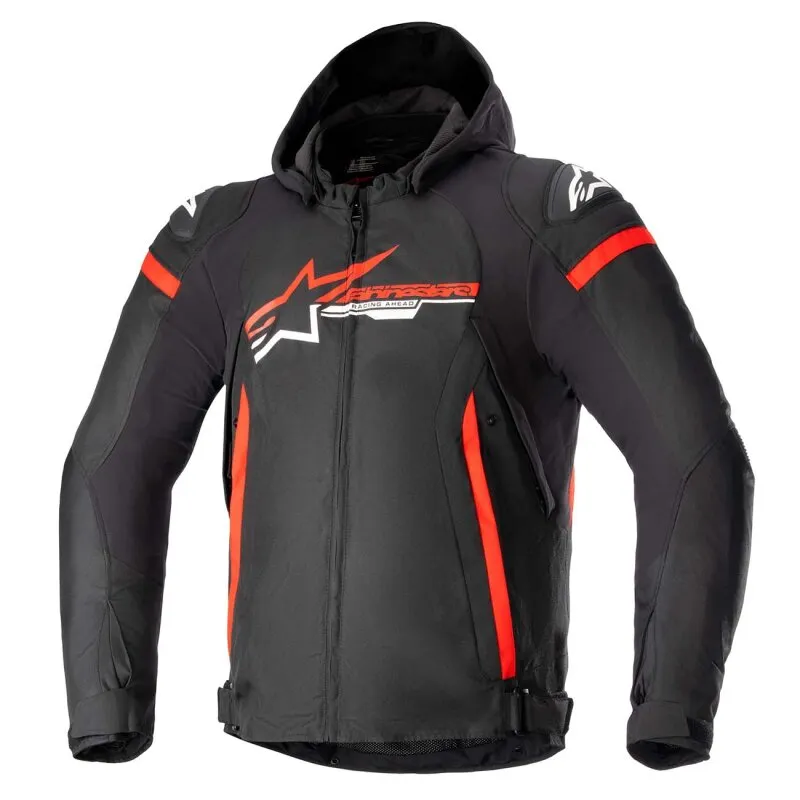 Alpinestars Zaca Motorrad Textil-Jacke schwarz weiß