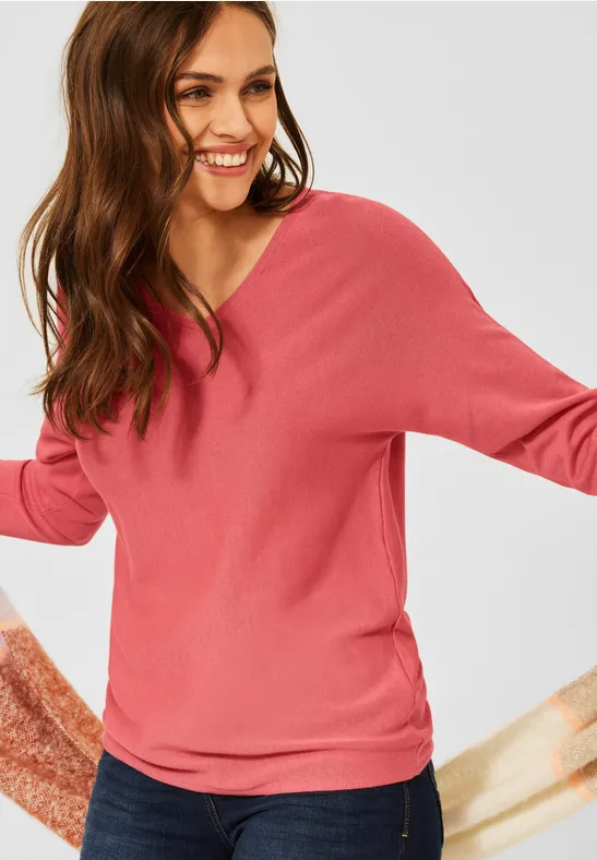Basic Pullover in Unifarbe