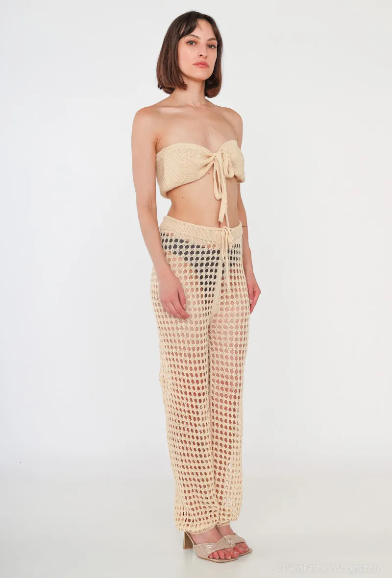 Bustier and pants set