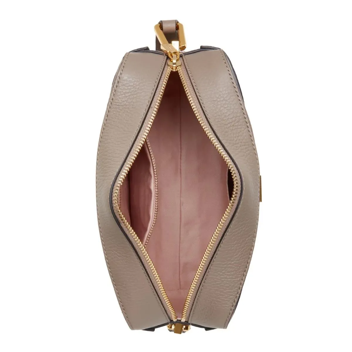   Coccinelle  Coccinelle Liya Taupe Leather Crossbody Bag E1MD01 Beige  Crossbody Bag 