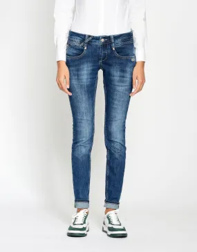 GANG Damen Jeans Skinny Fit 94Nena mid blue