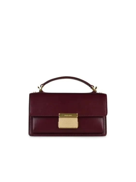   Golden Goose  Small 'Venezia' Beige Palmellata Leather Bag Black  Crossbody Bag 