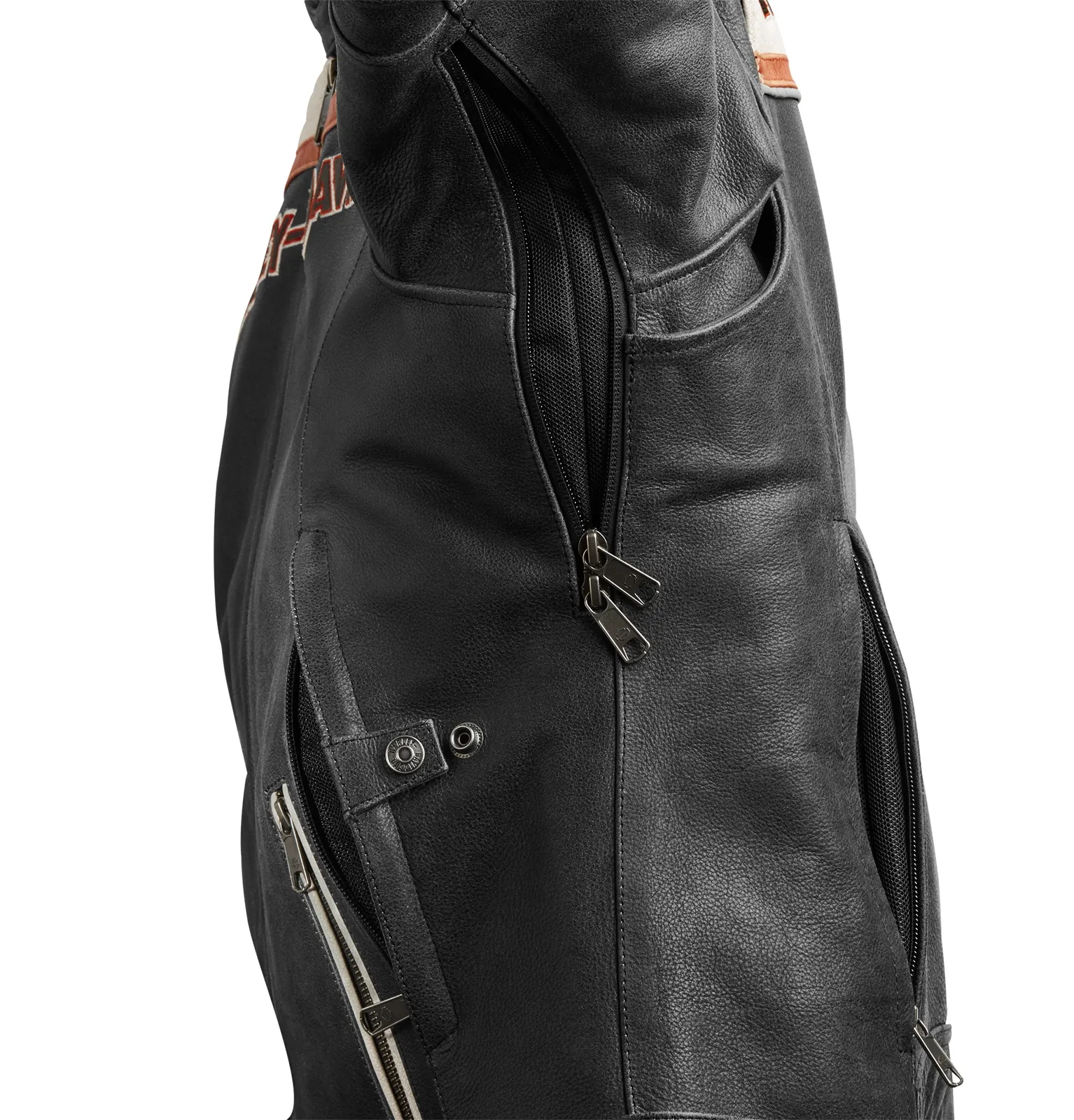 Harley-Davidson Damen Lederjacke Miss Enthusiast II schwarz/weiß