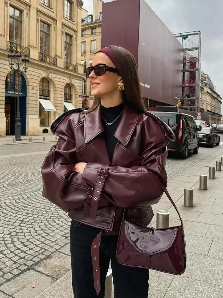 Heidi-Mode | Kurze Lederjacke