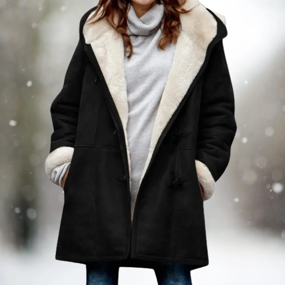 Heidi-Mode | Warme Damenjacke mit Kapuze