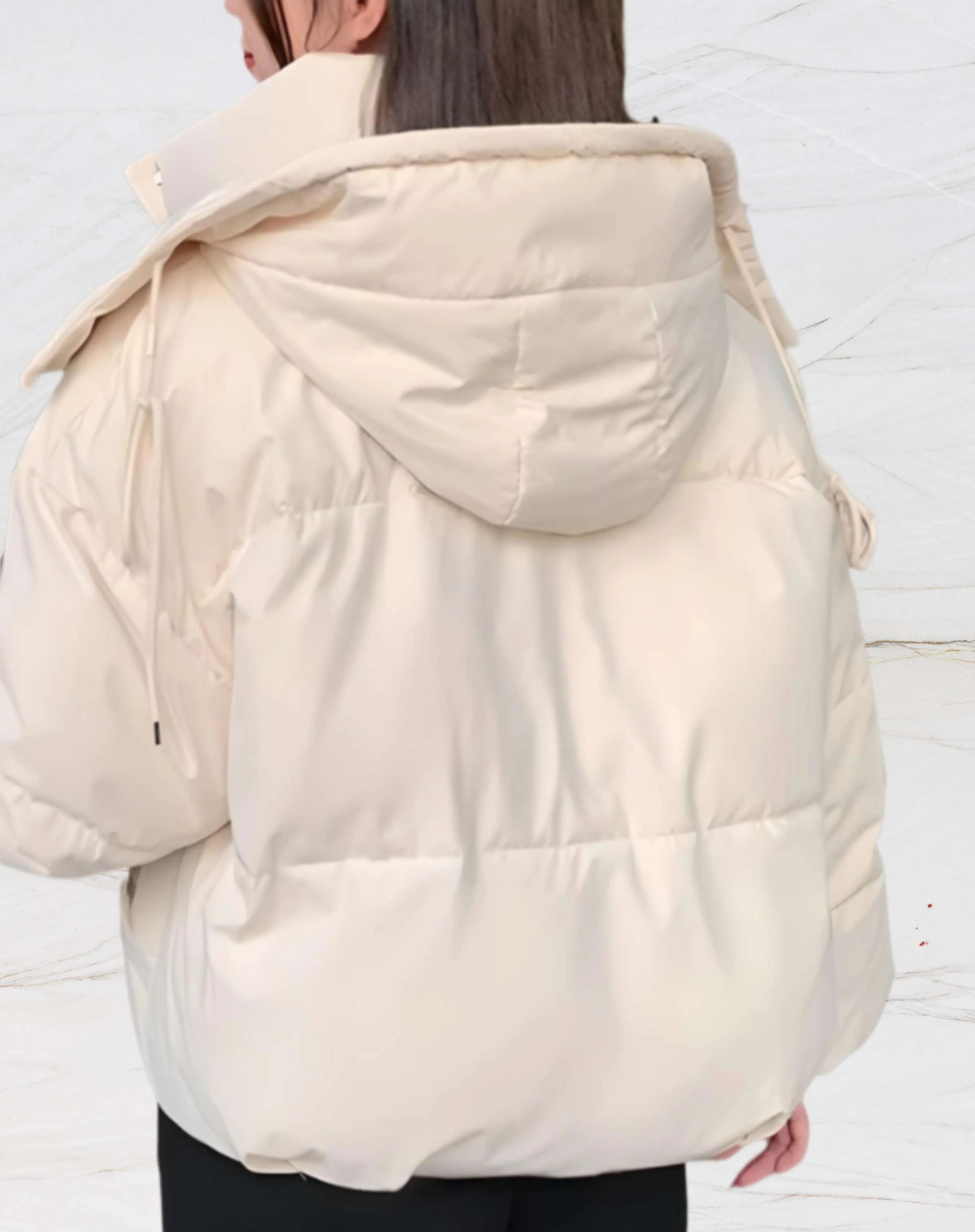 Heidi-Mode - Winddichte, warm wattierte Jacke mit Kapuze