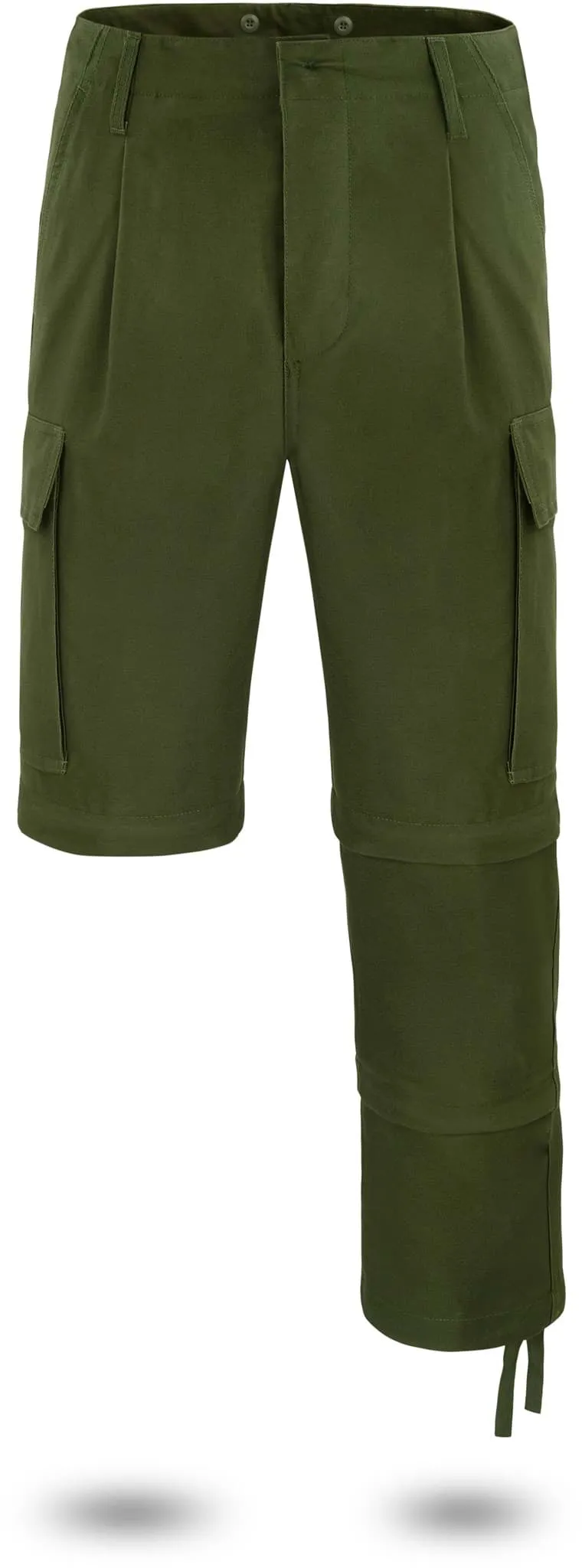 Herren 3-in-1 Zip-Off Moleskinhose „Daytona“ Oliv