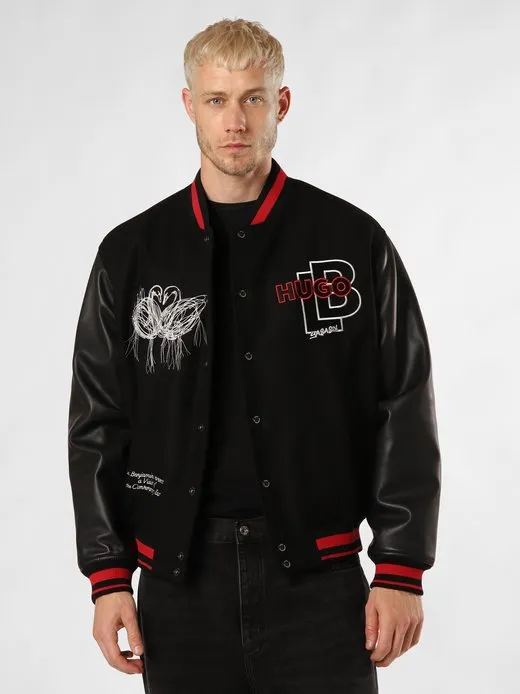 Herren Jacke mit Leder-Anteil - Oguz_LB