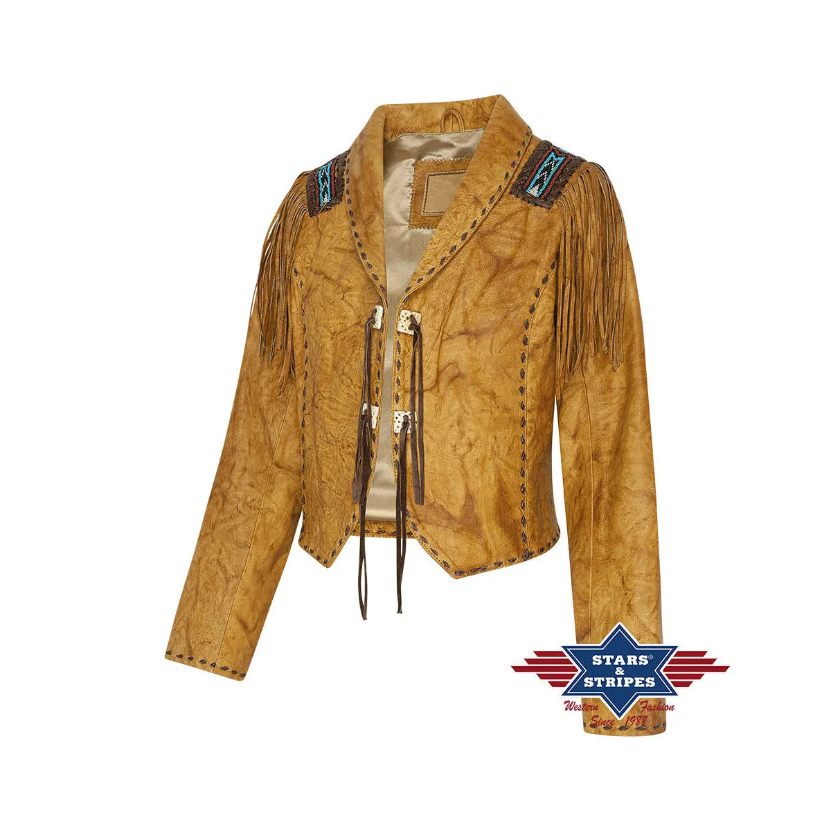 Hochwertige Damen Western-Lederjacke