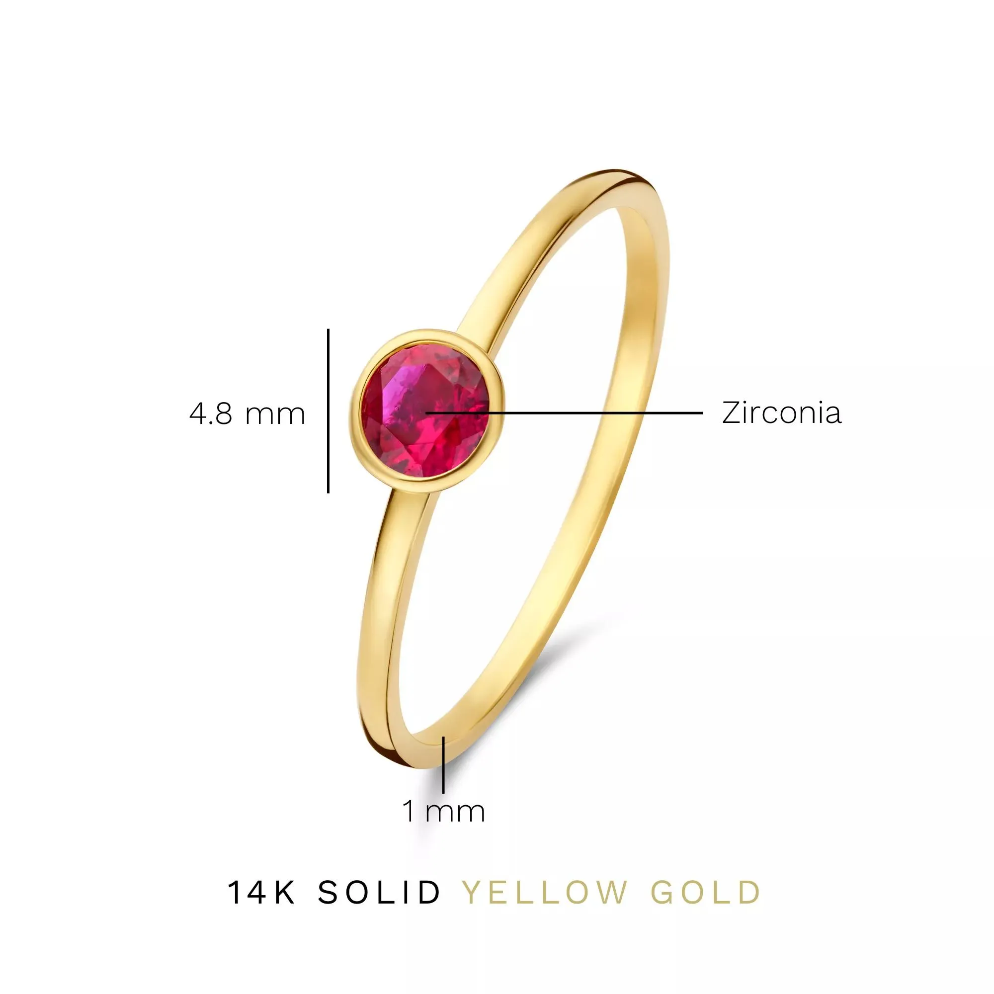   Isabel Bernard  Isabel Bernard Baguette damen Ring 585 Gold IB3300 Braun