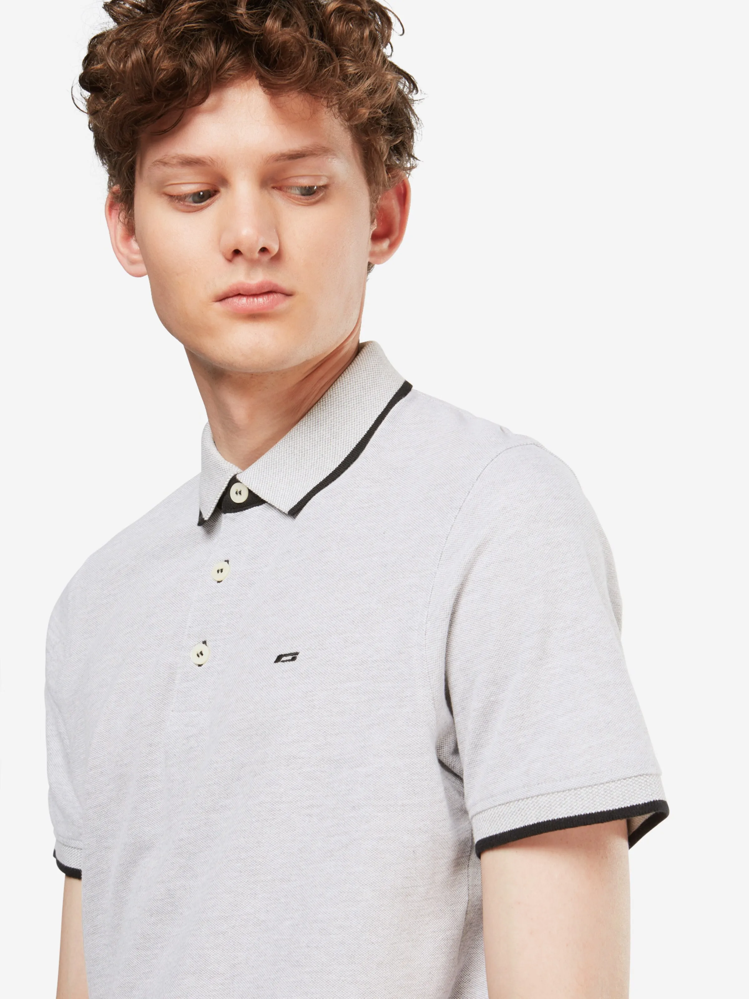 JACK & JONES Poloshirt 'JJPaulos' in Hellgrau
