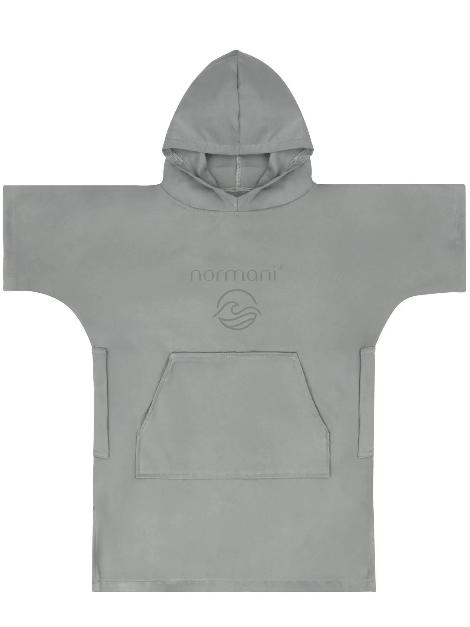 Kinder Mikrofaser Badeponcho „Luquillo“ Grau