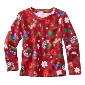 Langarmshirt „Blumen“ aus Bio-Baumwolle