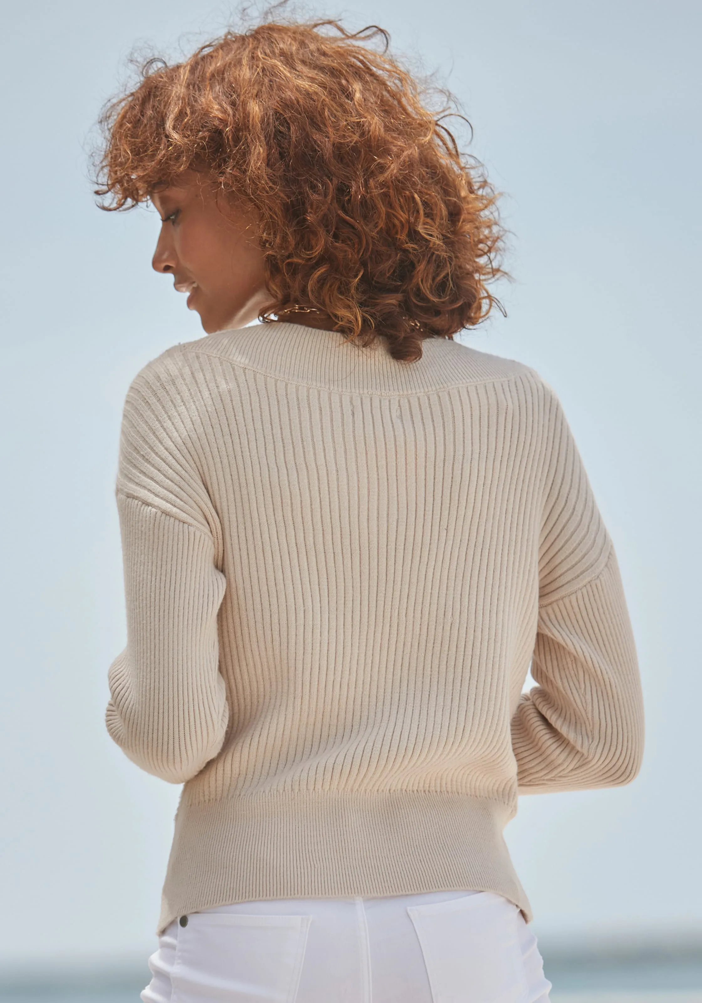LASCANA Strickpullover in beige