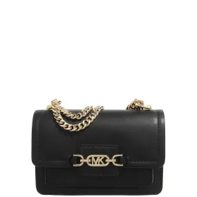   MICHAEL Michael Kors  Michael Kors Heather Zwarte Leren Crossbody Tas 32 Schwarz  Crossbody Bag 