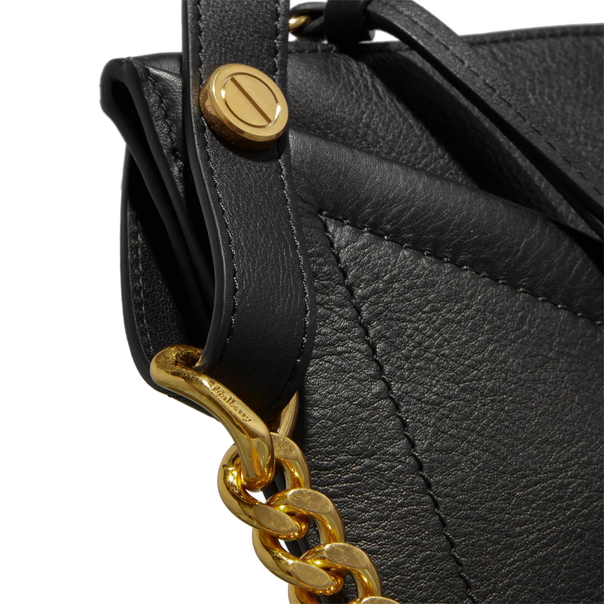  Mulberry  Medium Zipped Bag Black  Schultertasche 