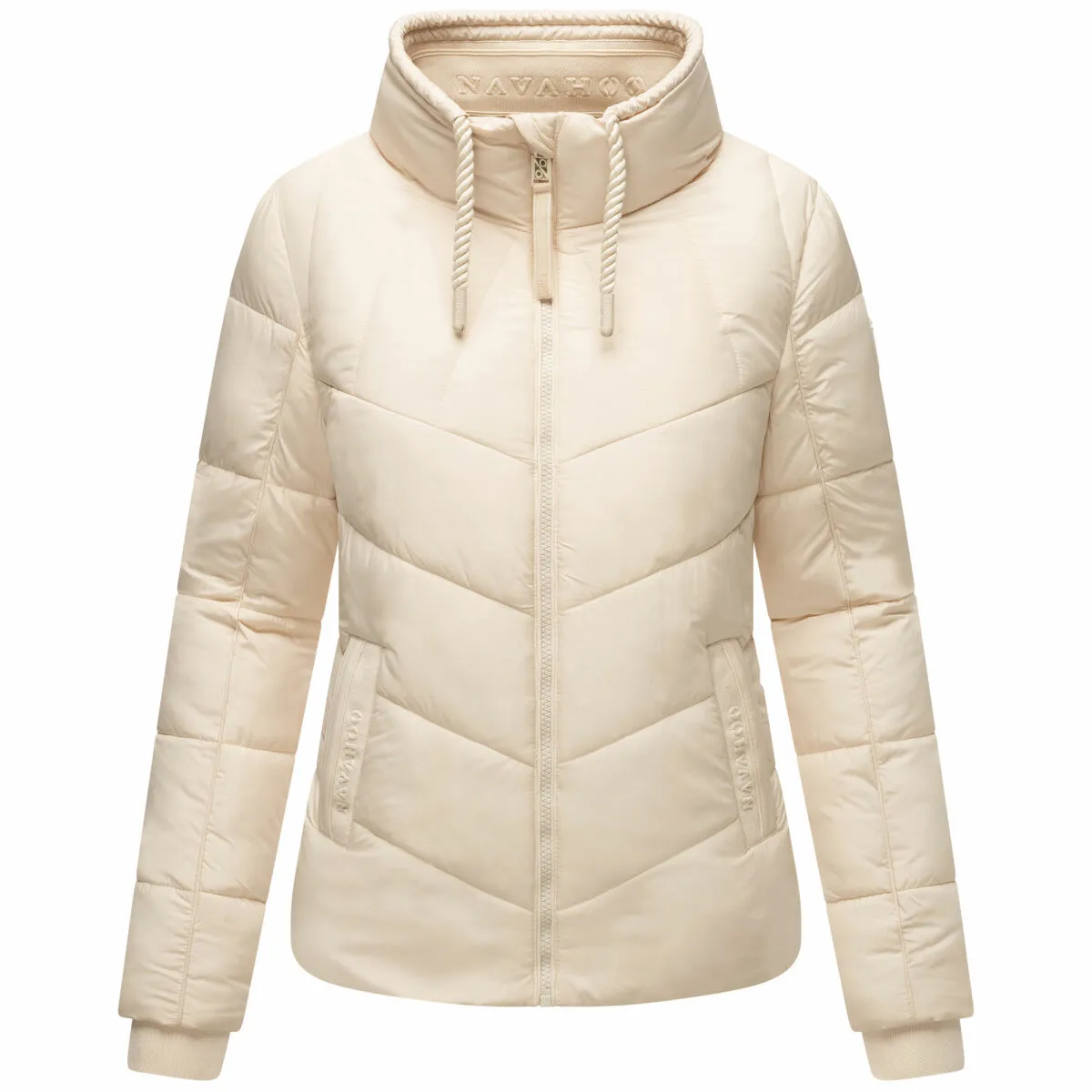 Navahoo Liebesfee Damen Winterjacke Cream Größe S - Gr. 36