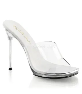 Pantoletten CHIC-01 Klar/Klar von Fabulicious