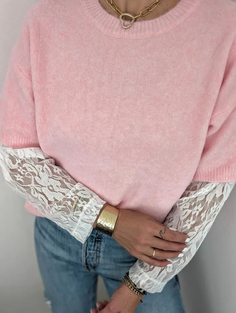 Pullover LACE SLEEVES – versch. Farben