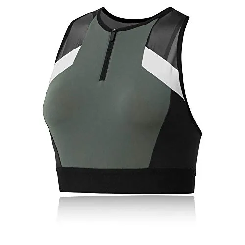 Reebok Damen OS Colorblock Crop T-Shirt, Mehrfarbig, Small