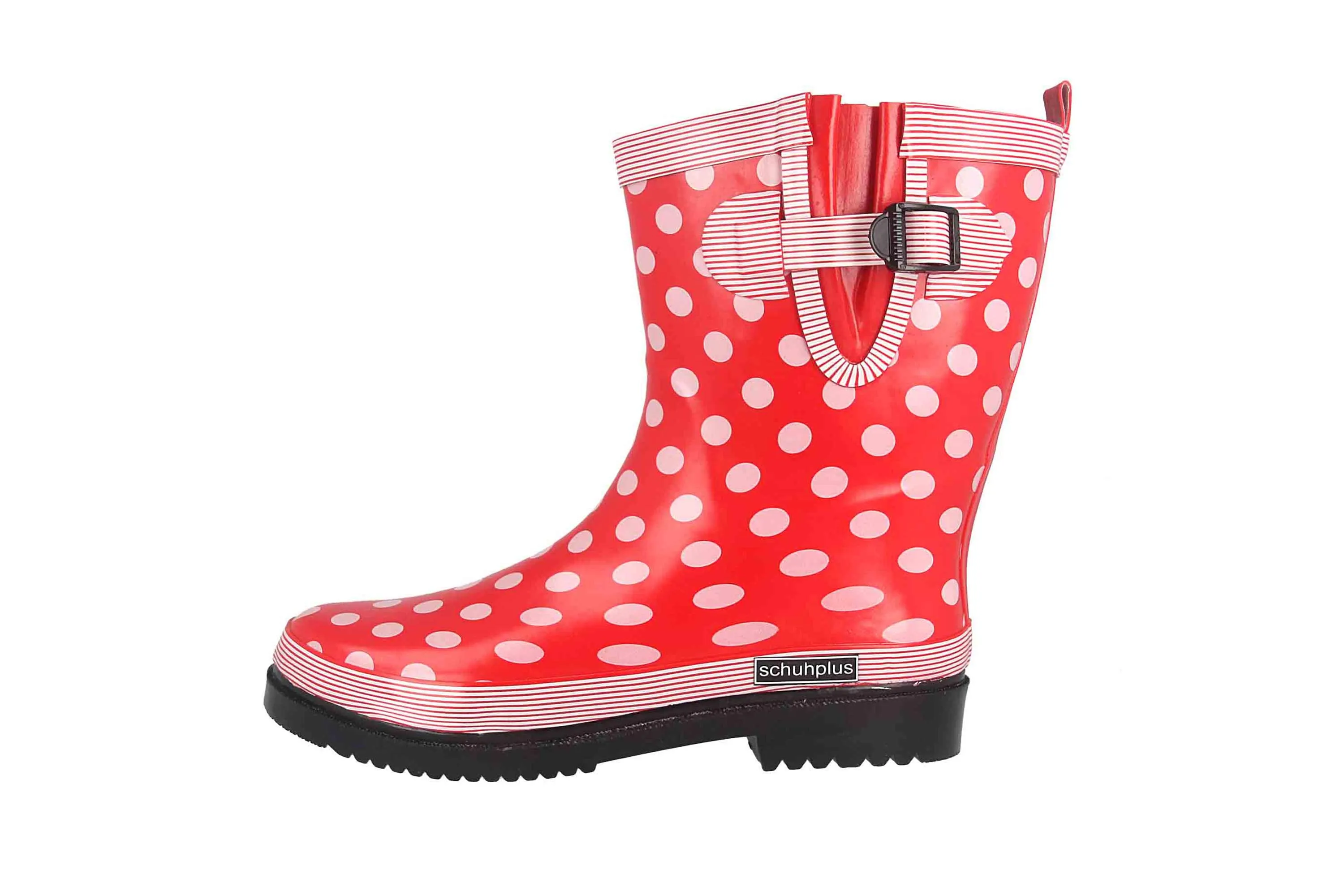 schuhplus Gummistiefel in Übergrößen Hellrot Dorin-k-Hellrot große Damenschuhe
