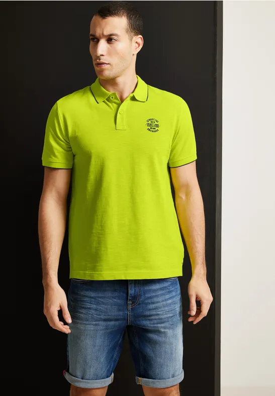 Street One MEN Slub Piqueé Poloshirt 