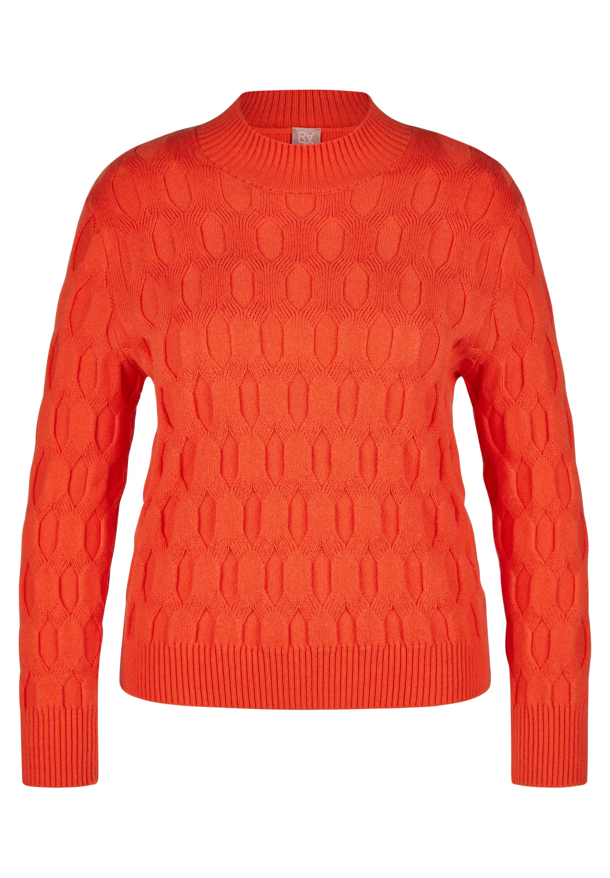 Strickpullover mit Stehkragen