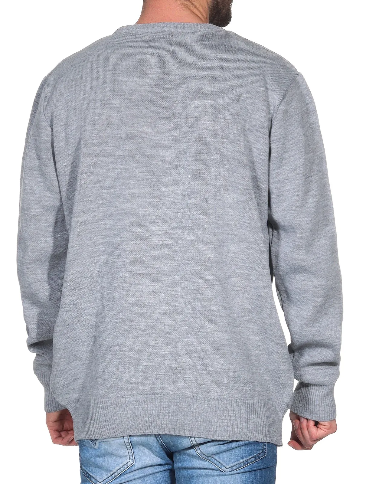 Sublevel Herren Weihnachts Strickpullover LSL-438