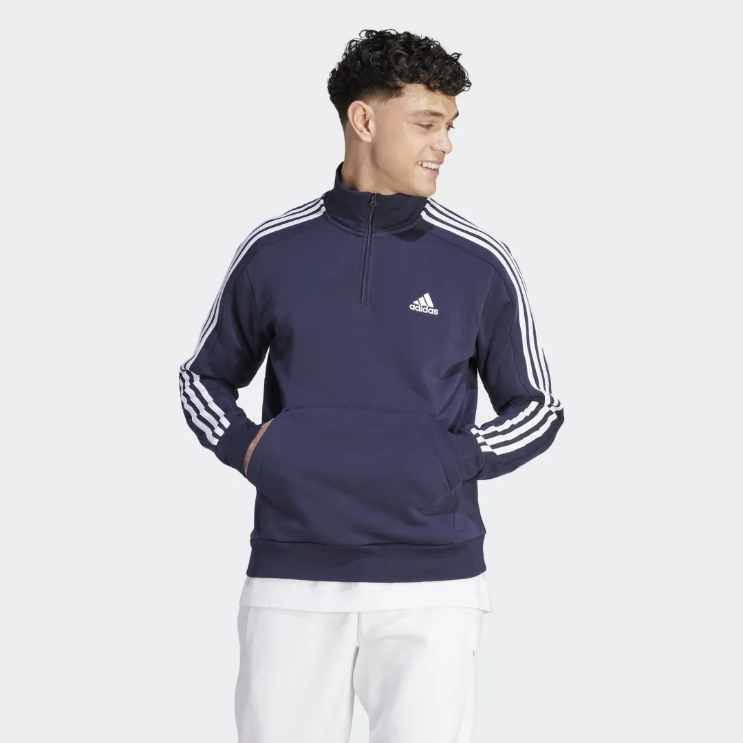 Sweatshirt adidas Originals Essentials Fleece 3-Stripes 1/4-Zip Sweatshirt IJ8904