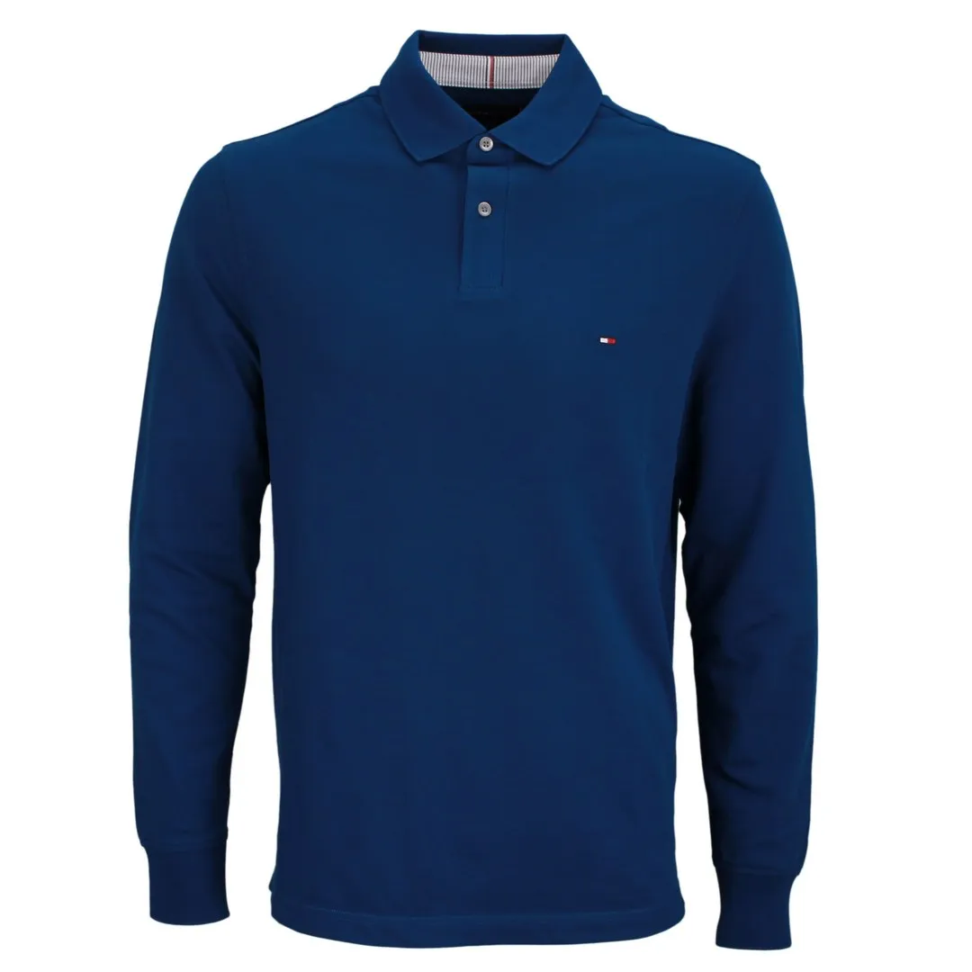 Tommy Hilfiger Herren Langarmshirt Polo blau MW0MW20183 C3J blue