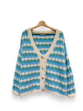 TRECIA TRENDY GEMUSTERTE WOLLWESTE