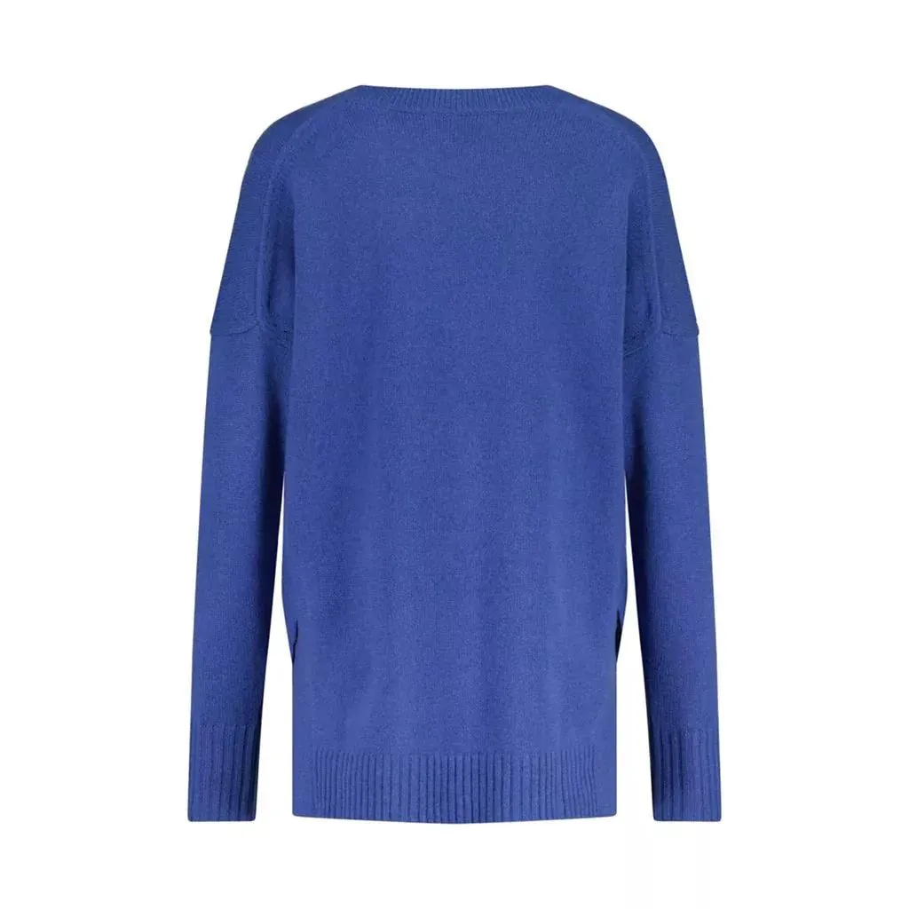   van Kukil  Pullover Trinity aus Kaschmir Blau